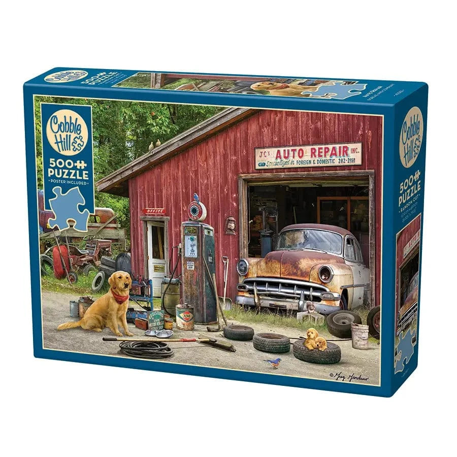 Cobble Hill Puzzles > Jigsaw Puzzles COBBLE HILL: AUTO REPAIR 500 PC PUZZLE 625012450836 45083