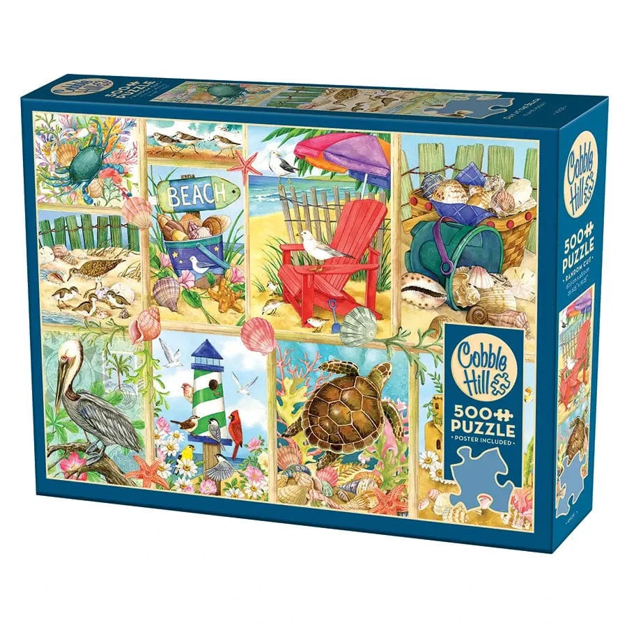 Cobble Hill Puzzles > Jigsaw Puzzles COBBLE HILL: DAY AT THE BEACH 500 PC PUZZLE 625012451093 45109