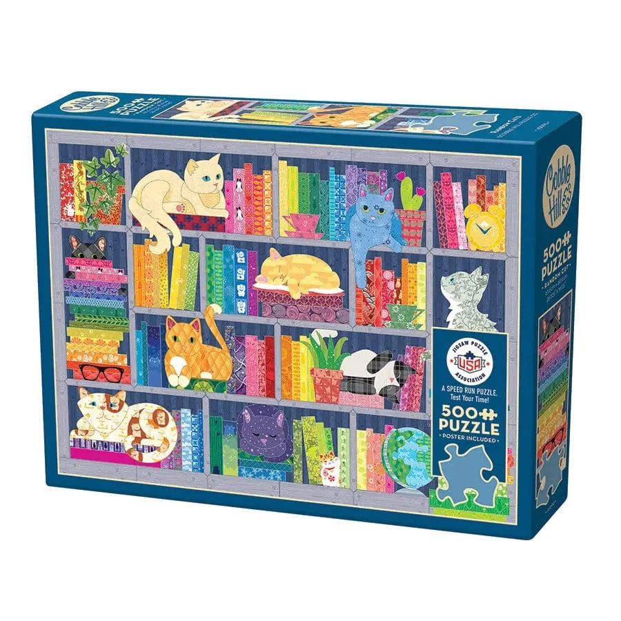 Cobble Hill Puzzles > Jigsaw Puzzles COBBLE HILL: RAINBOW CATS 500 PC PUZZLE 625012450904 45090