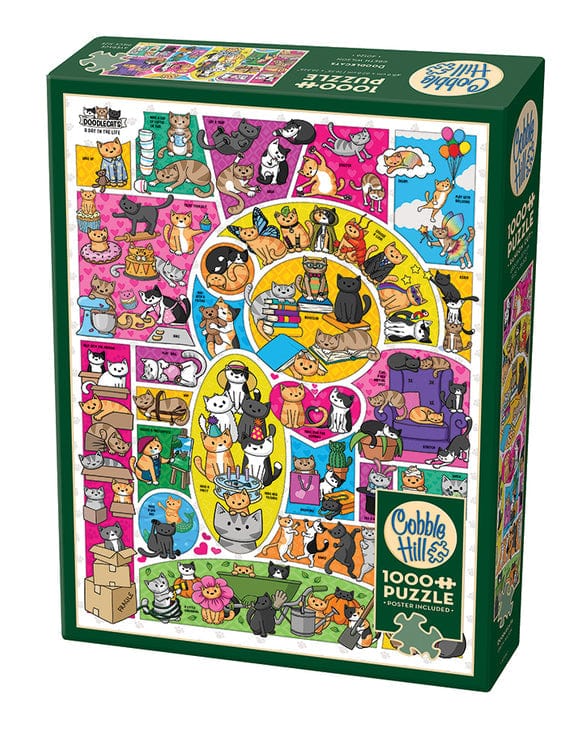 Cobble Hill Puzzles > Jigsaw Puzzles Doodlecats (1000 Piece Puzzle) 625012401265 40126