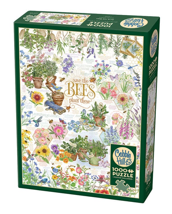 Cobble Hill Puzzles > Jigsaw Puzzles Save the Bees (1000 Piece Puzzle) 625012401364 40136