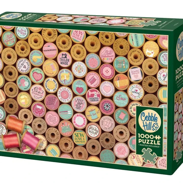 Cobble Hill Puzzles > Jigsaw Puzzles Sew Happy! (1000 Piece Puzzle) 625012402262 40226