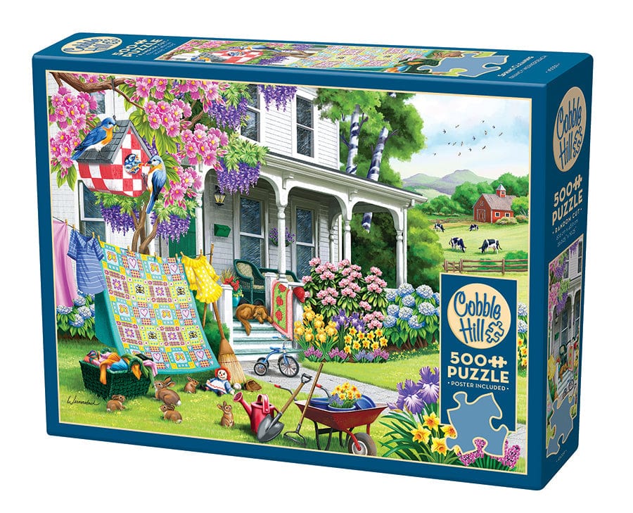 Cobble Hill Puzzles > Jigsaw Puzzles Spring Cleaning (500 Piece Puzzle) 625012450591 45059