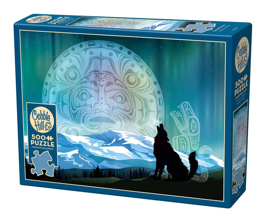Cobble Hill Puzzles > Jigsaw Puzzles Two Wolves (500 Piece Puzzle) 625012450102 45010
