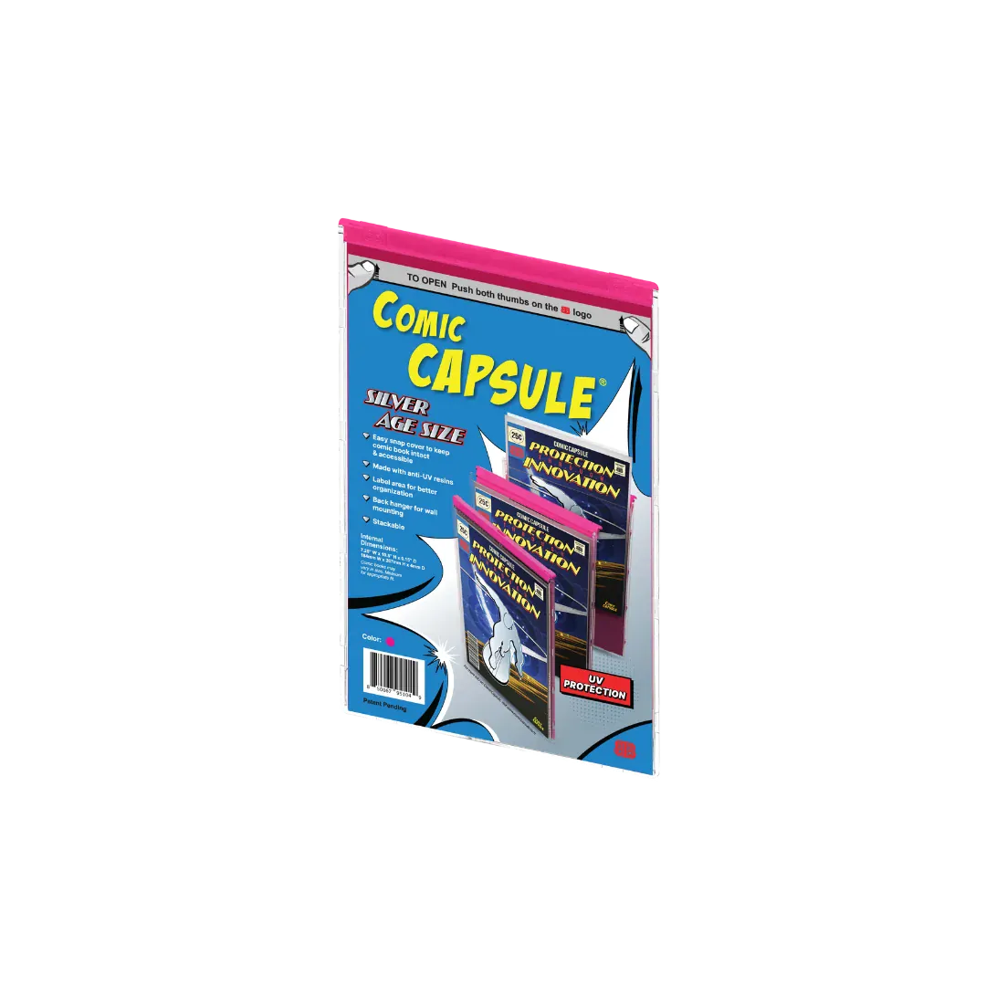 Comic Capsule Comic Supplies Comic Capsule: Silver Age Size - Pink 850067951049 TEC167COM