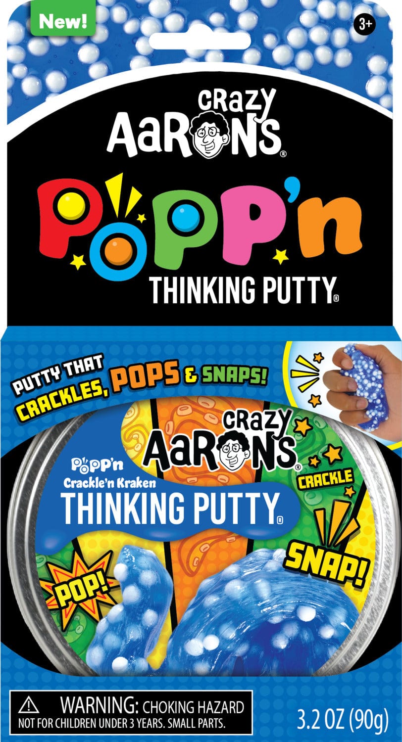 Crazy Aarons Toys > Fidget Toys Crazy Aarons: Popp'n Thinking Putty - Crackle'n Kraken 810066953680 KK020