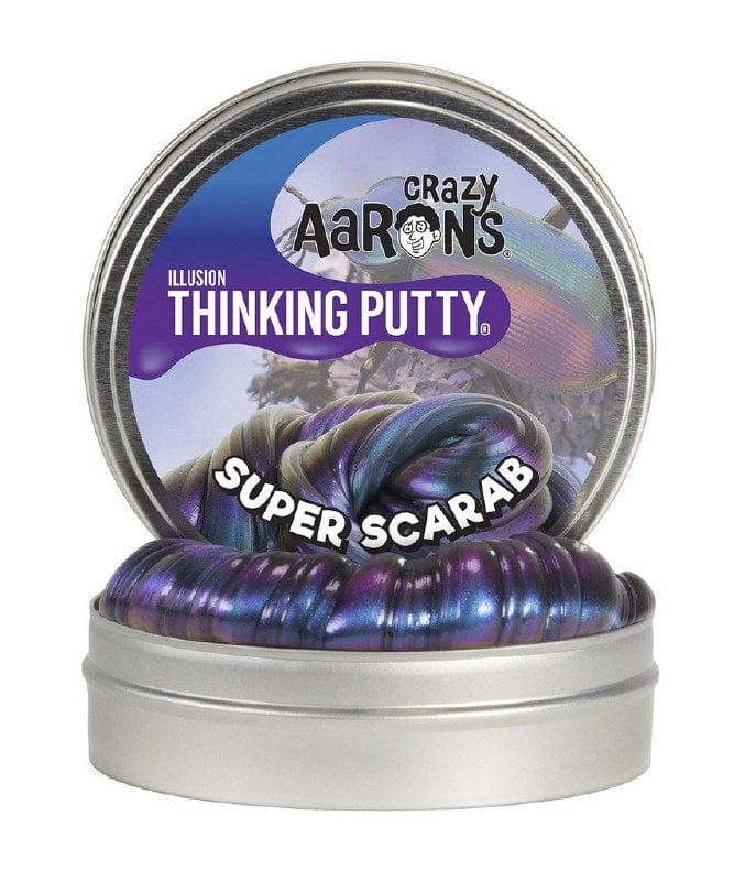 Crazy Aarons Toys > Fidget Toys Crazy Aarons: Thinking Putty - Illusions Super Scarab 705105860374 SC020