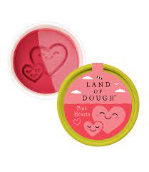 Crazy Aarons Toys > Fidget Toys Land of Dough - 1 oz. Mini Cup, Pink Hearts 810066954458 LD-PKTS1