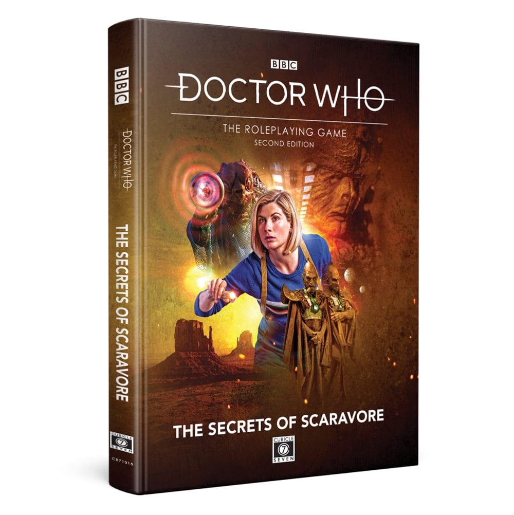 Cubicle 7 Books > RPG Doctor Who RPG: Second Edition - The Secrets of Scaravore Adventure Book 9781913569471 CB7 1315