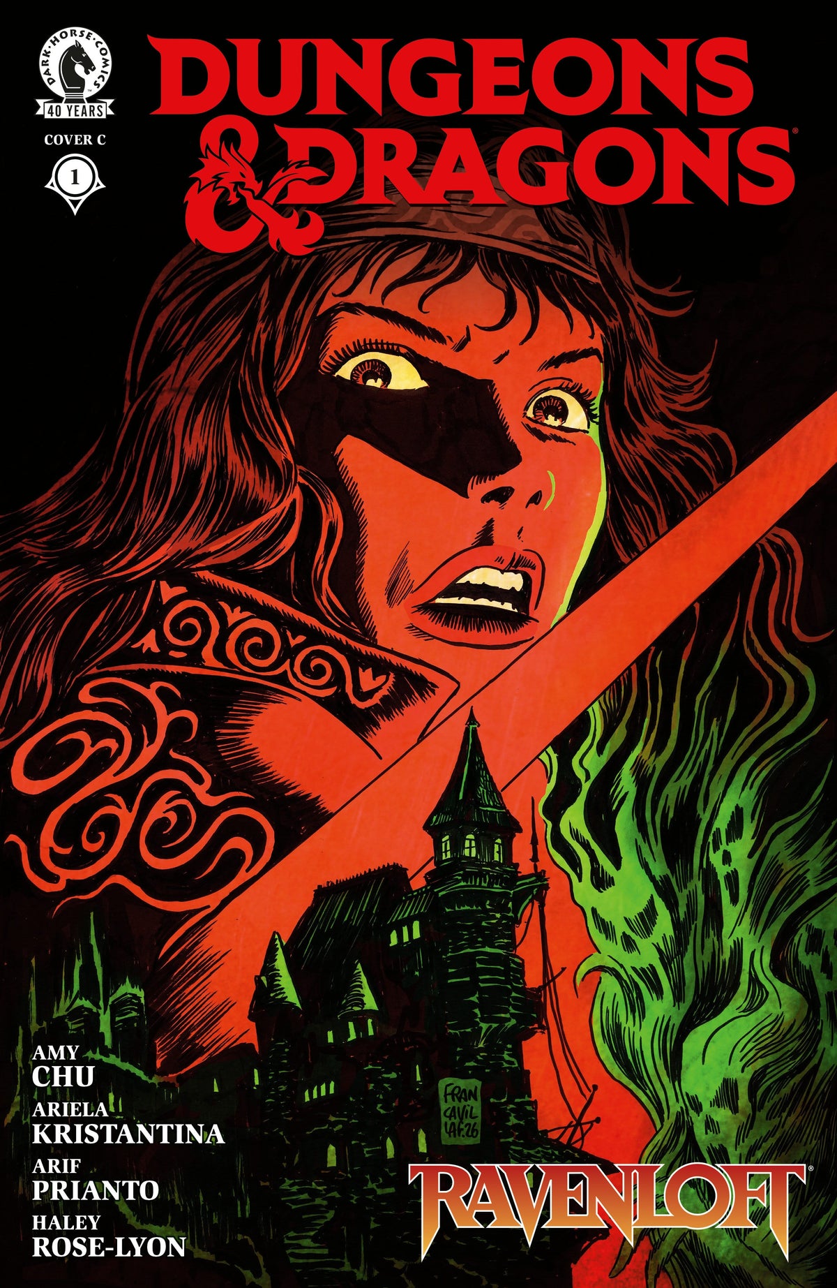 Dark Horse Comic Books Dungeons & Dragons: Ravenloft #1 (CVR C) (Francesco Francavilla) 76156801608600131 PRH-76156801608600131