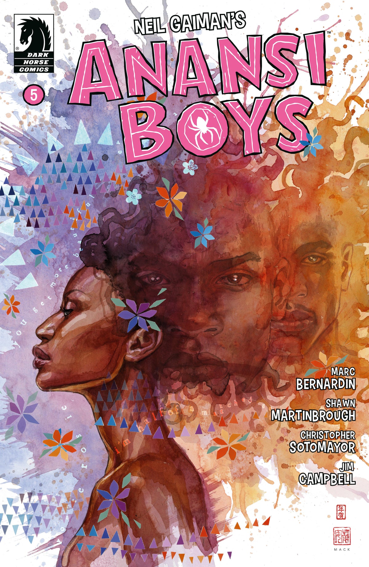 Dark Horse Comics Comic Books Anansi Boys I #5 (CVR A) (David Mack) 76156801233000511 PRH-76156801233000511
