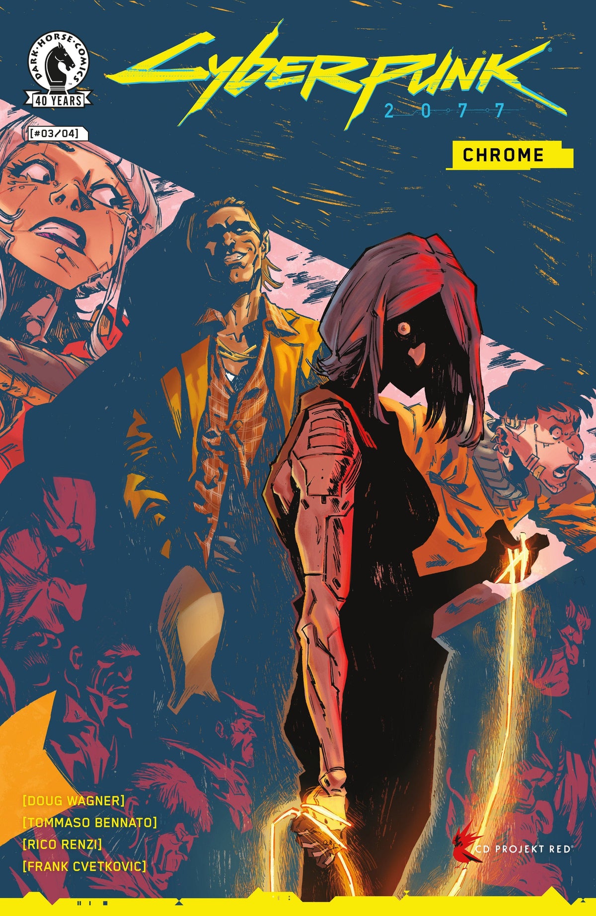 Dark Horse Comics Comic Books Cyberpunk 2077: Chrome #3 (CVR A) (Tommaso Bennato) 76156801484600311 PRH-76156801484600311