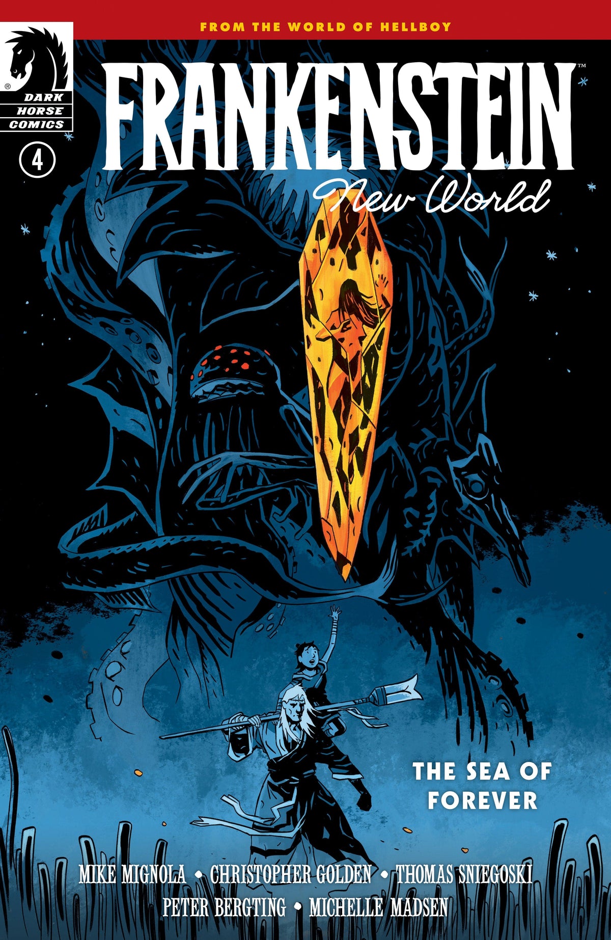 Dark Horse Comics Comic Books Frankenstein: New World--The Sea of Forever #4 (CVR A) (Peter Bergting) 76156801352800411 PRH-76156801352800411