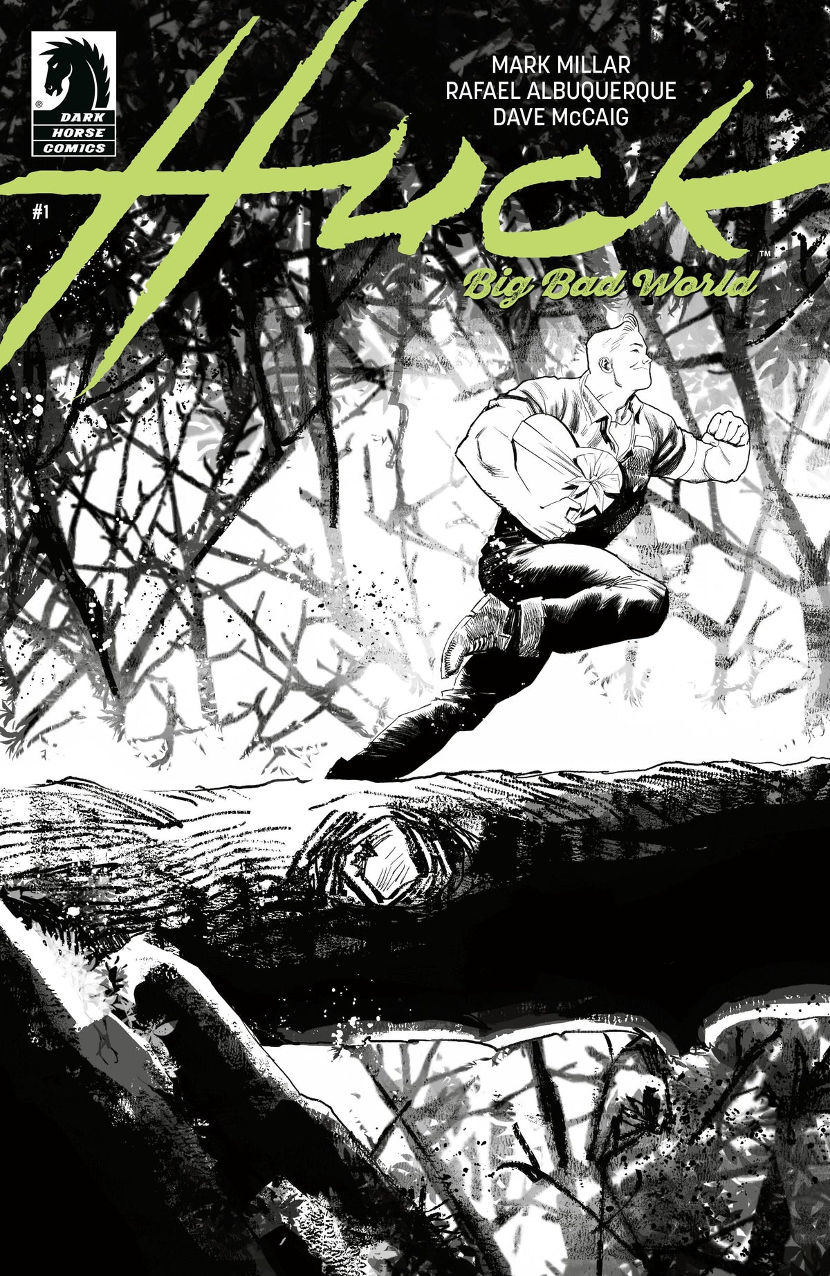 Dark Horse Comics Comic Books Huck: Big Bad World #1 (CVR B) (B&W) (Rafael Albuquerque) 76156801215600121 PRH-76156801215600121