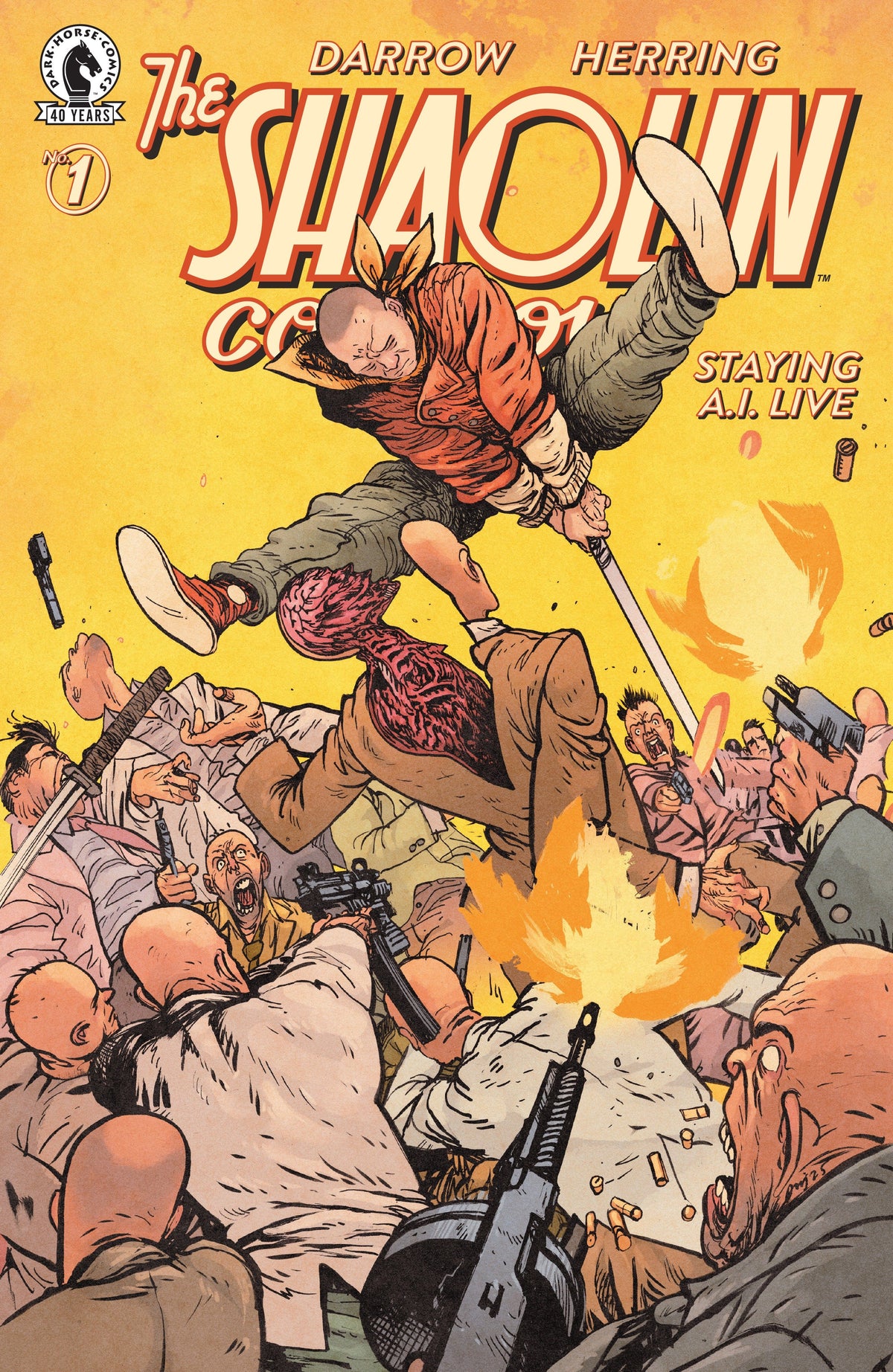 Dark Horse Comics Comic Books > Incentives Shaolin Cowboy: Staying A.I.Live #1 (CVR D) (1:15) (Daniel Warren Johnson) 76156801595900141 PRH-76156801595900141