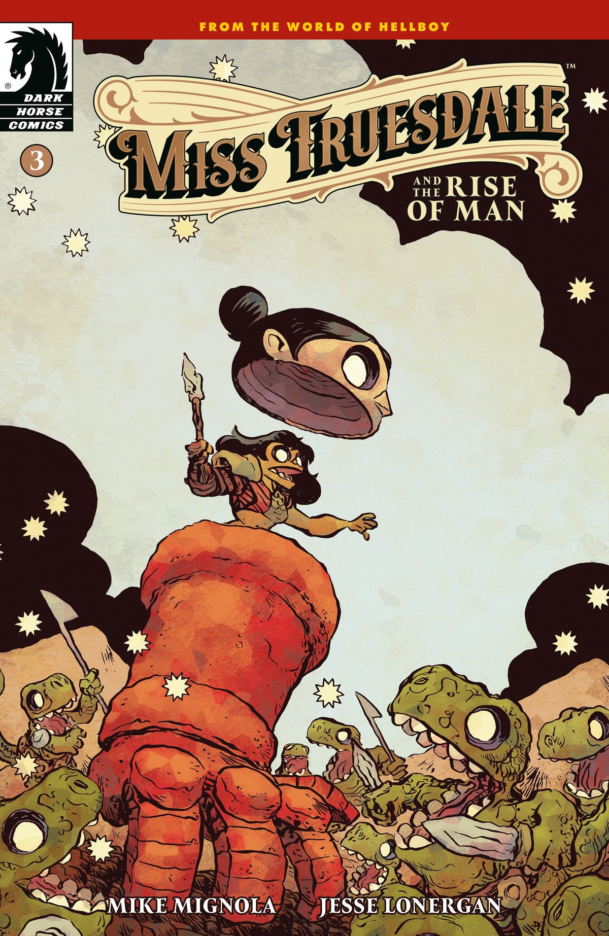 Dark Horse Comics Comic Books Miss Truesdale and the Rise of Man #3 (CVR B) (Jesse Lonergan) 76156801485300321 PRH-76156801485300321