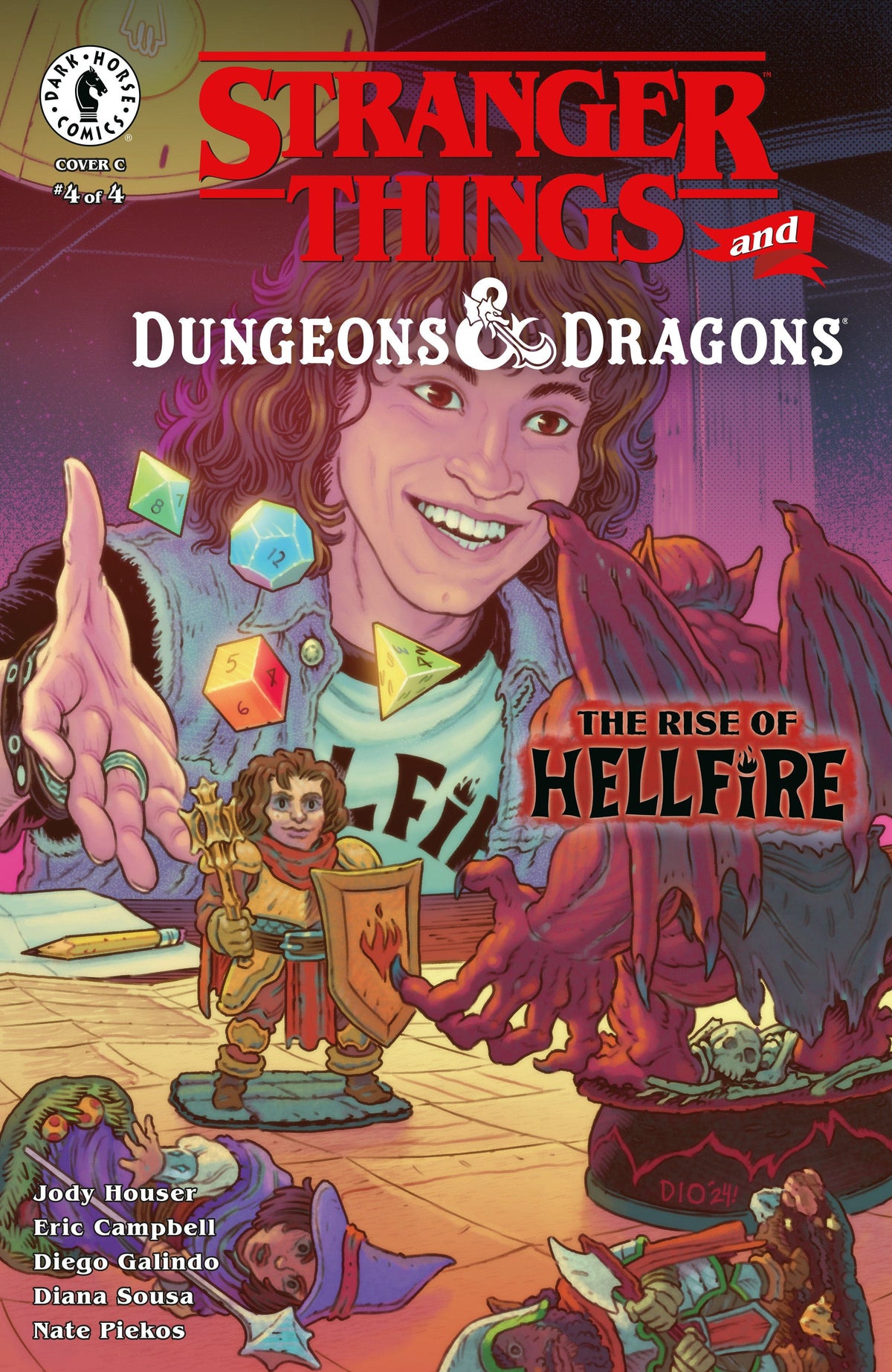 Dark Horse Comics Comic Books Stranger Things and Dungeons & Dragons: The Rise of Hellfire #4 (CVR C) (Daniel IriZarri) 76156801173900431 PRH-76156801173900431