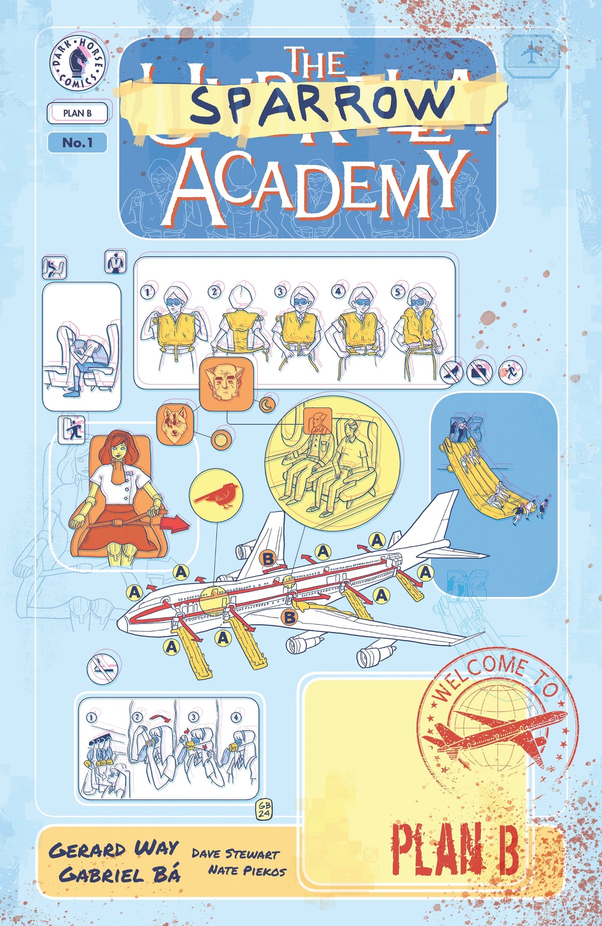 Dark Horse Comics Comic Books The Umbrella Academy: Plan B #1 (CVR A) (Gabriel B√°) 76156801420400111 PRH-76156801420400111