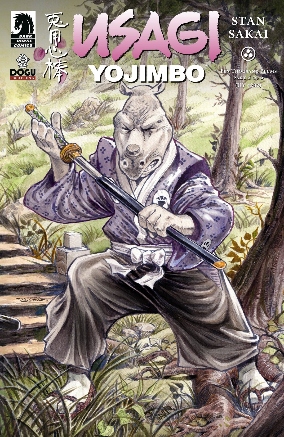 Dark Horse Comics Comic Books Usagi Yojimbo: Ten Thousand Plums #3 (CVR B) (Escorza Brothers) 76156801372600321 PRH-76156801372600321