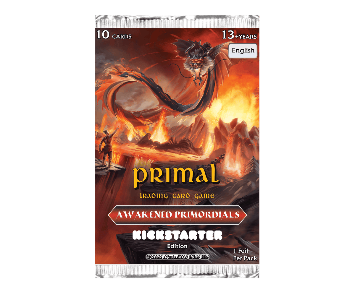 Dattebayo Labs Trading Card Games Primal TCG: Awakened Primordials (Set 1) Booster Pack 860009471207 DBA100000