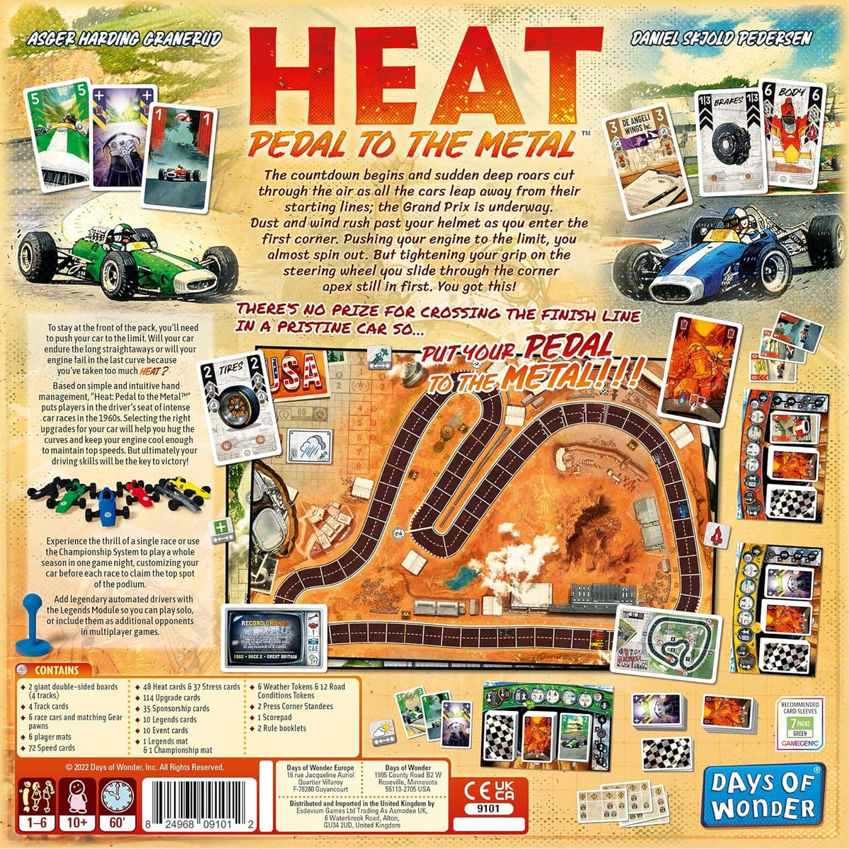 Days of Wonder Board Games Heat: Pedal to the Metal 824968091012 DOW9101