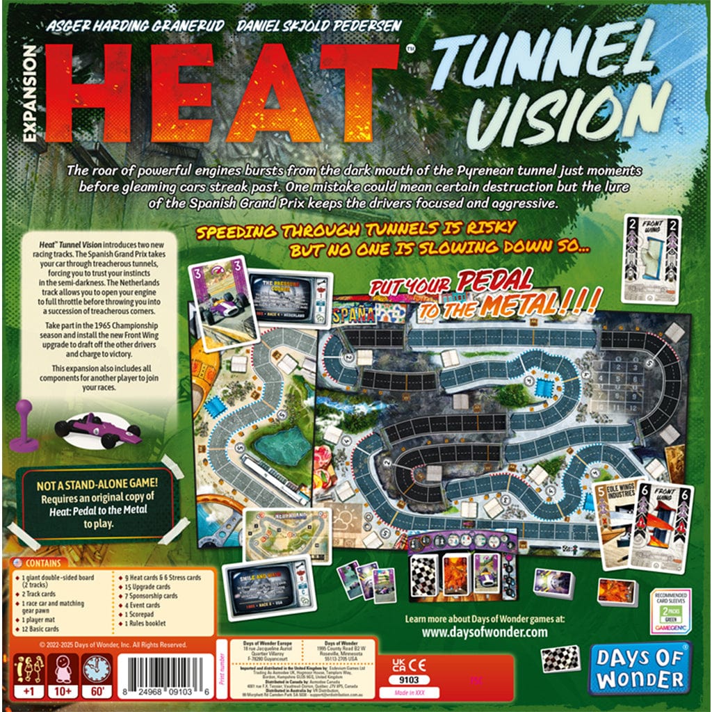 Days of Wonder Board Games Heat: Tunnel Vision 824968091036 DOW9103
