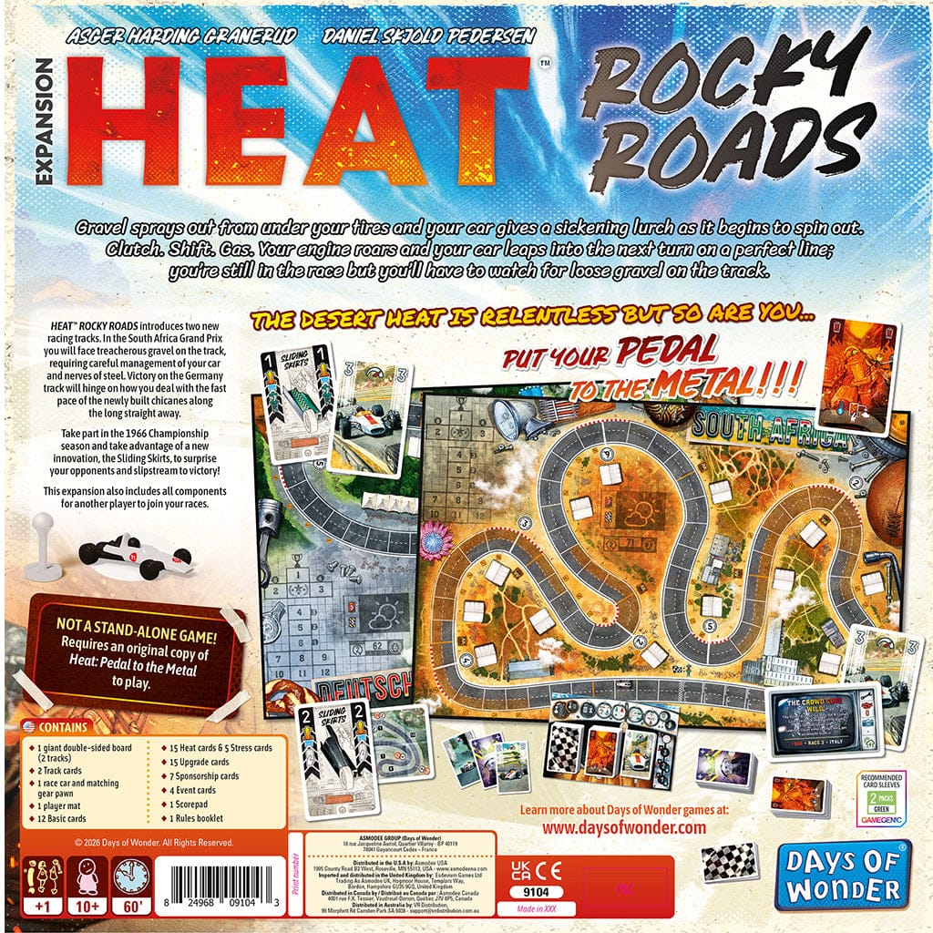 Days of Wonder Board Games > Large Box Games Heat: Rocky Roads 824968091043 DOW9104