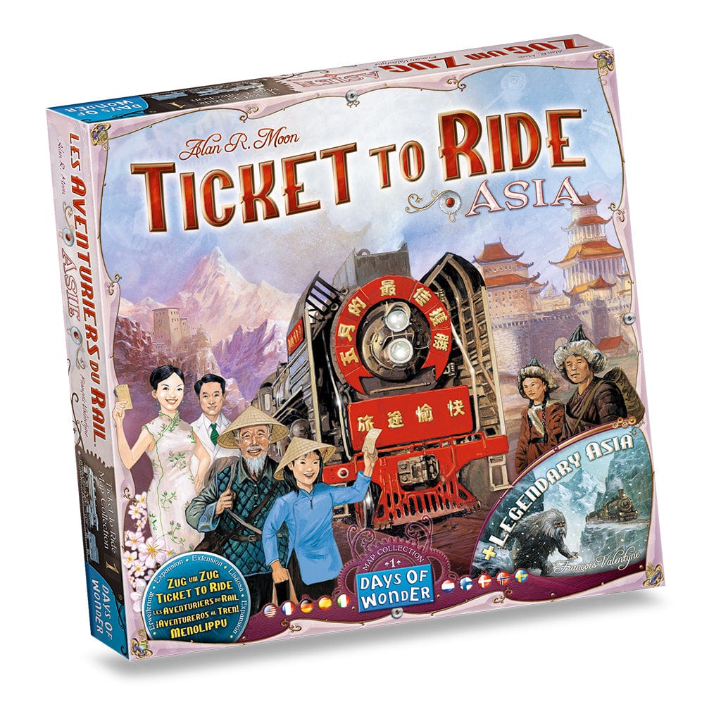Days of Wonder Board Games > Large Box Games Ticket to Ride: Map Collection 1 - Asia 824968117736 DO7213