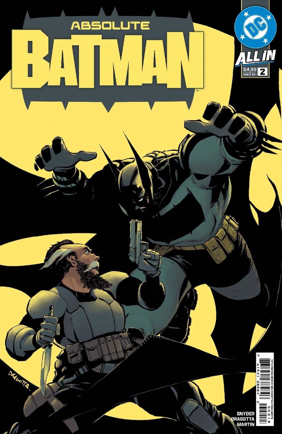 DC Comics Comic Books ABSOLUTE BATMAN #2 5TH PTG NICK DRAGOTTA 76194138584600215 STL380741