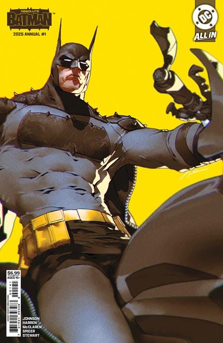 DC Comics Comic Books ABSOLUTE BATMAN 2025 ANNUAL #1 (ONE SHOT) CVR D GERALD PAREL CARD STOCK VAR 76194139348300141 0825DC0045