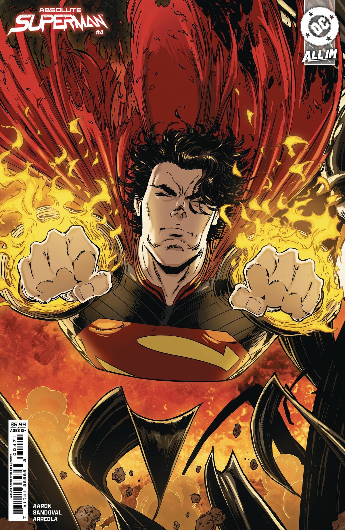 DC COMICS Comic Books ABSOLUTE SUPERMAN #4 CVR F KAARE ANDREWS CSV 76194138585300471 STL361691