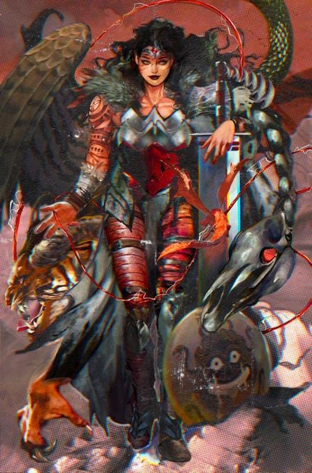 DC Comics Comic Books ABSOLUTE WONDER WOMAN #16 CVR E ANGELA WU CARD STOCK VAR 76194138586001641 1125DC0054