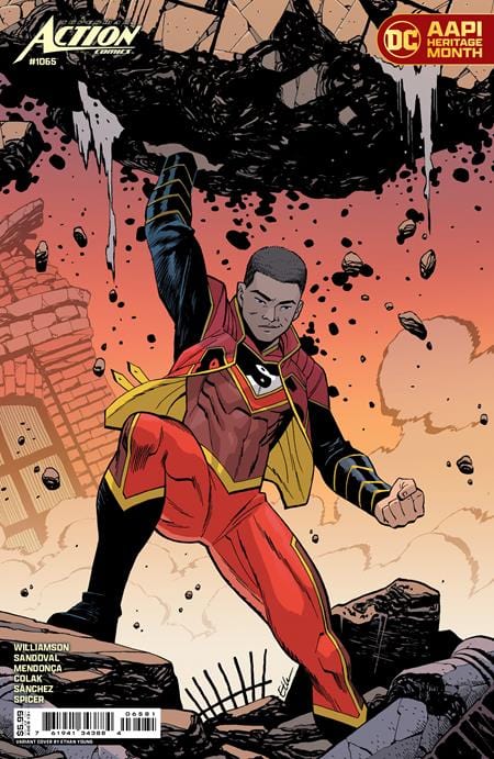 DC Comics Comic Books ACTION COMICS #1065 CVR E ETHAN YOUNG KONG KENAN AAPI MONTH CARD STOCK VAR (HOUSE OF BRAINIAC) 76194134388406581 0324DC060