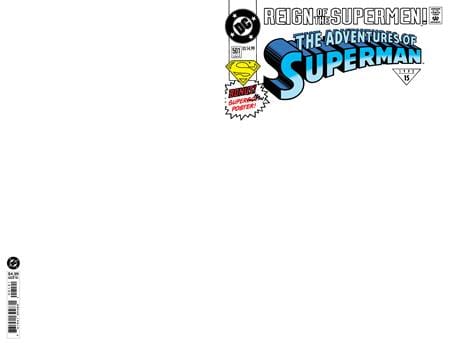 DC Comics Comic Books ADVENTURES OF SUPERMAN #501 FACSIMILE EDITION CVR B BLANK CARD STOCK VAR (Release Date: 10/07/2026) 76194139483100121 0826DC0256