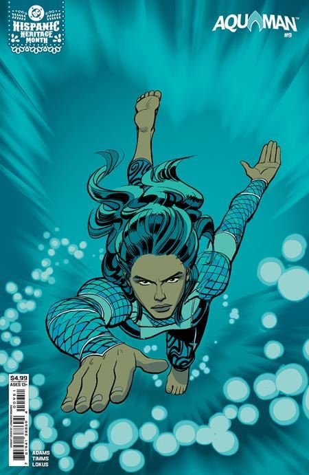DC Comics Comic Books AQUAMAN #9 CVR E LEONARDO ROMERO HISPANIC HERITAGE MONTH AQUAGIRL (LORENA MARQUEZ) CARD STOCK VAR 76194138869400951 0725DC190