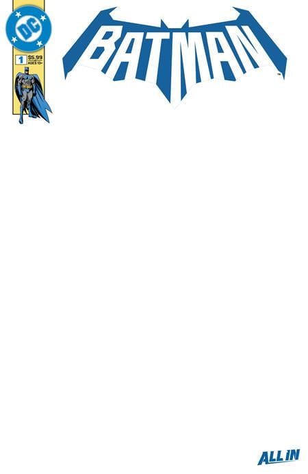 DC Comics Comic Books BATMAN #1 CVR K BLANK CARD STOCK VAR 76194139163200181 0725DC011