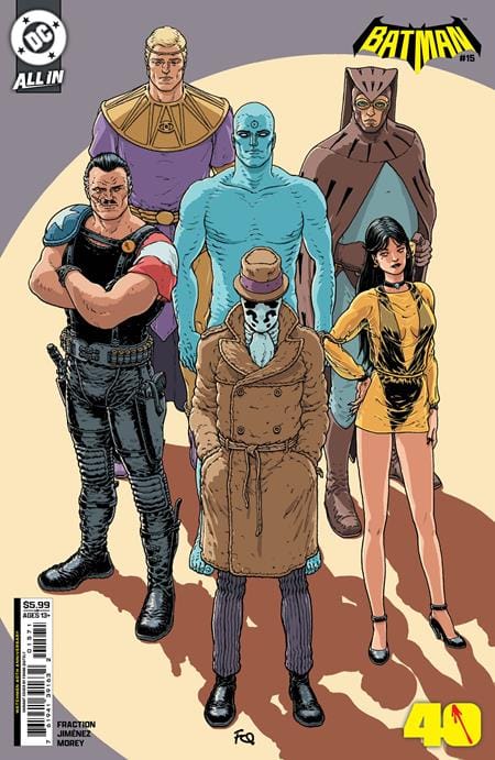DC Comics Comic Books BATMAN #15 CVR F FRANK QUITELY WATCHMEN 40TH ANNIVERSARY CARD STOCK VAR (Release Date: 11/04/2026) 76194139163201571 0926DC0089
