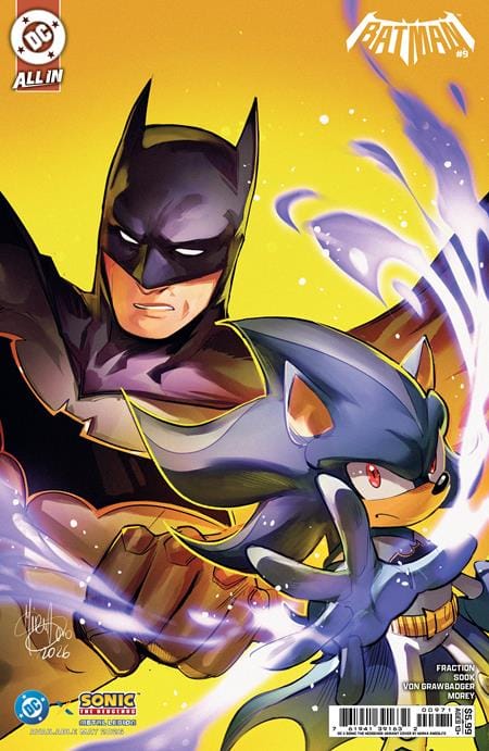 DC Comics Comic Books BATMAN #9 CVR F MIRKA ANDOLFO DC X SONIC CARD STOCK VAR 76194139163200971 0326DC0074