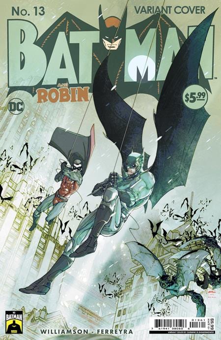 DC Comics Comic Books BATMAN AND ROBIN #13 CVR D CARMINE DI GIANDOMENICO BATMAN 85TH ANNIVERSARY CARD STOCK VAR 76194138050601361 0724DC106