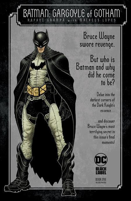 DC Comics Comic Books BATMAN GARGOYLE OF GOTHAM #1 2ND PRINTING 76194137147400112 0823DC881