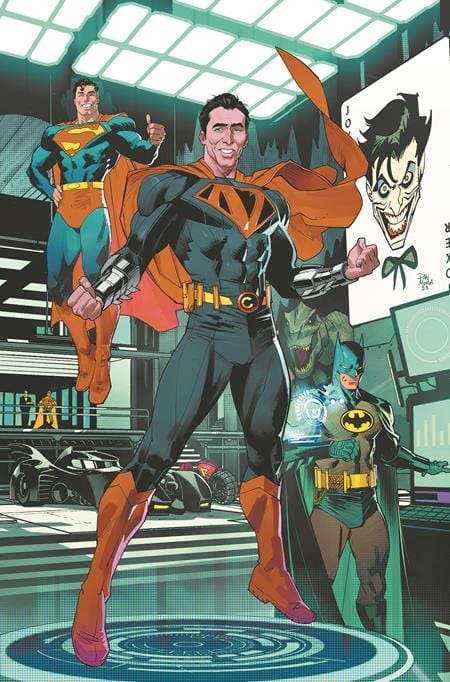 DC Comics Comic Books BATMAN SUPERMAN WORLDS FINEST #19 CVR C DAN MORA NICOLAS CAGE SUPER-VARIANT CARD STOCK VAR 76194137521201951 0723DC215