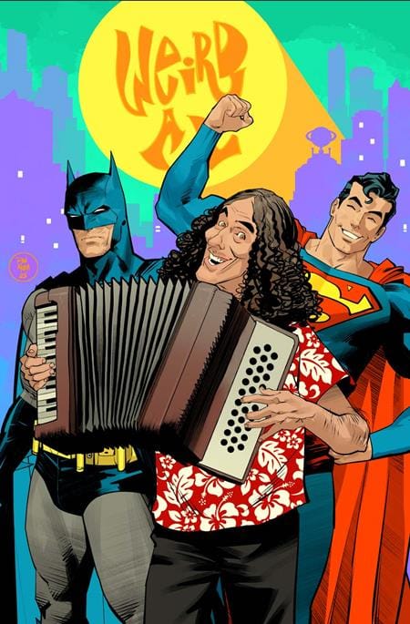 DC Comics Comic Books BATMAN SUPERMAN WORLDS FINEST #50 CVR G DAN MORA WEIRD AL YANKOVIC CAMEO CARD STOCK VAR 76194137521205071 0226DC0140