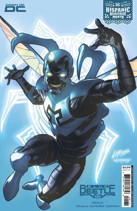 DC Comics Comic Books BLUE BEETLE #1 CVR D PABLO VILLALOBOS HISPANIC HERITAGE MONTH CARD STOCK VAR 76194138175600171 0723DC108