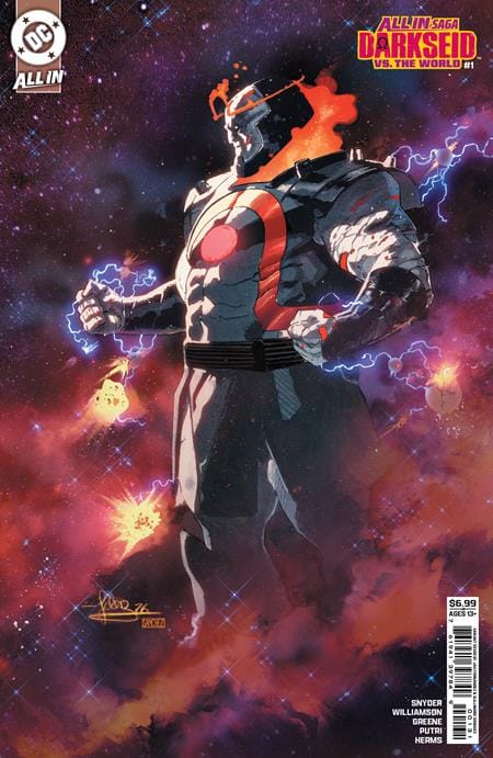 DC Comics Comic Books DC ALL IN SAGA DARKSEID VS THE WORLD #1 (ONE SHOT) CVR C JAVI FERNANDEZ CARD STOCK VAR (Release Date: 10/28/2026) 76194139784900131 0826DC0008