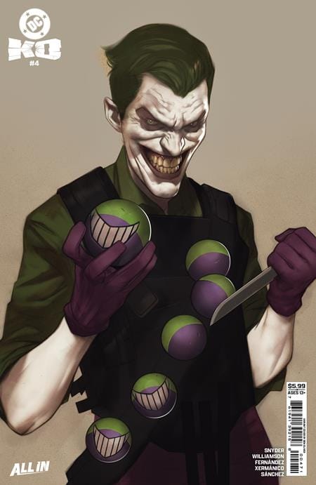 DC Comics Comic Books DC K.O. #4 (OF 5) CVR H BEN OLIVER FACE-OFF CARD STOCK VAR 76194139215800471 1225DC0032