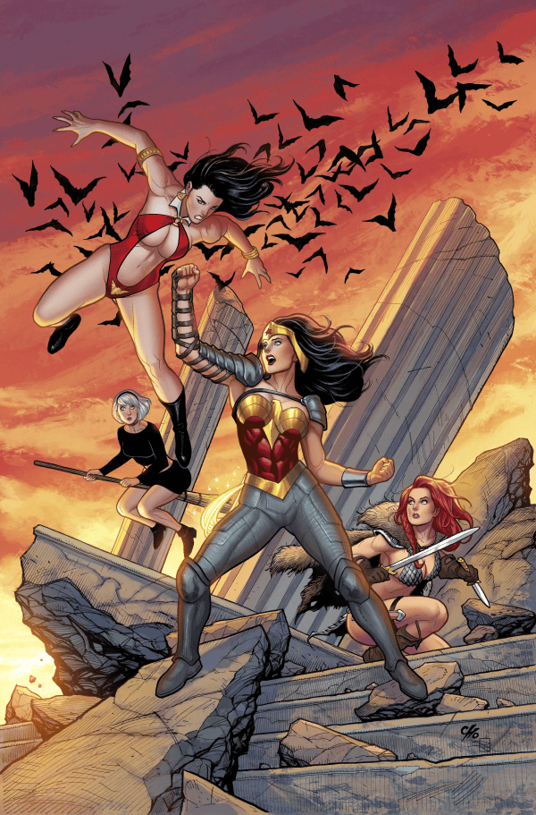 DC Comics Comic Books DC K.O. BOSS BATTLE #1 (ONE SHOT) CVR D FRANK CHO CARD STOCK VAR 1225DC0039