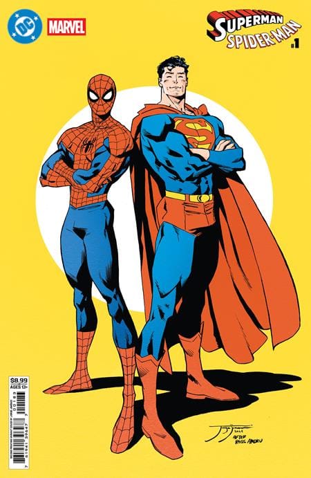DC Comics Comic Books DC MARVEL SUPERMAN SPIDER-MAN #1 (ONE SHOT) 2ND PTG Cvr B Jorge Jimenez Card Stock Var 76194139647700183 0326DC8188