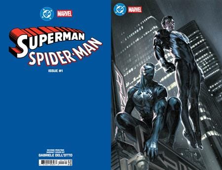 DC Comics Comic Books DC MARVEL SUPERMAN SPIDER-MAN #1 (ONE SHOT) 2ND PTG Cvr D Gabriele Dell'Otto Foil Card Stock Var 76194139647700132 0326DC8190