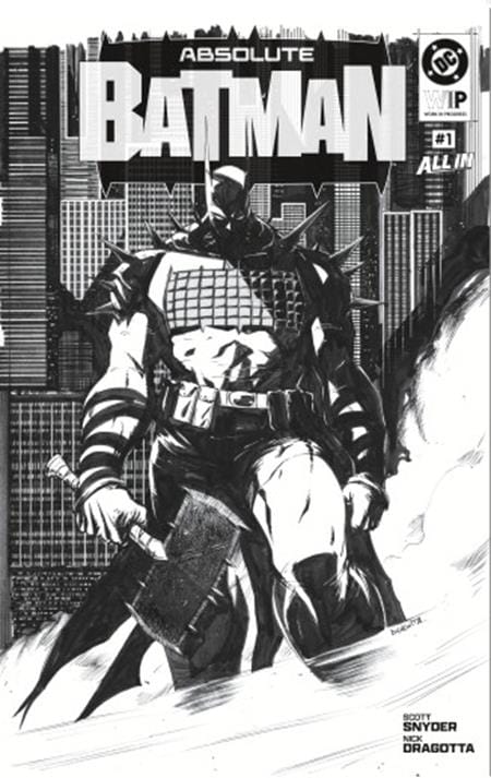 DC Comics Comic Books DC W.I.P. ABSOLUTE BATMAN #1 Second Printing Cvr B Nick Dragotta Var (Release Date: 12/02/2026) 76194139186100122 1026DC8060