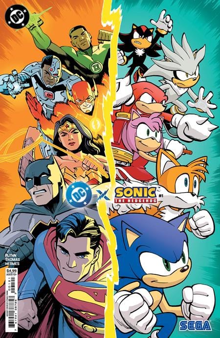 DC Comics Comic Books DC X SONIC THE HEDGEHOG #1 (OF 5) CVR B ETHAN YOUNG CARD STOCK VAR 76194138785700121 0125DC205